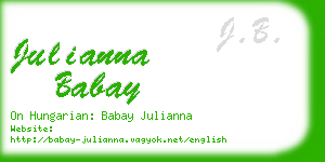 julianna babay business card